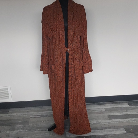 Free people beach nights duster cardigan sz M - Picture 2 of 3